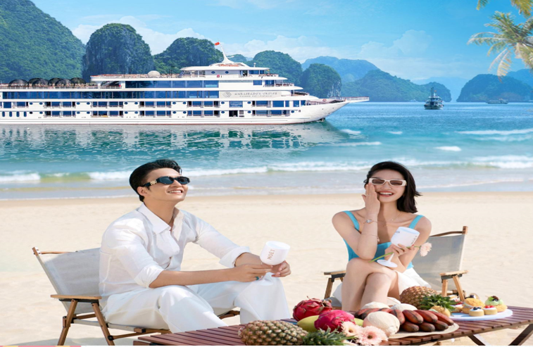 <b>【16人精品高端小团】越南下龙湾•五星豪华游轮•天堂岛•首都河内4天3晚纯玩游【观澜越境】</b>